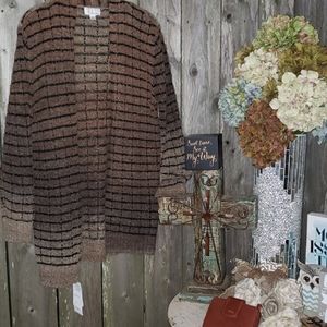 NWTS Soft Open Cardigan BROWNS